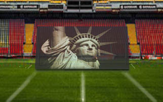 Band Field Backdrop:  Liberty Concept for Marching Band Backdrop